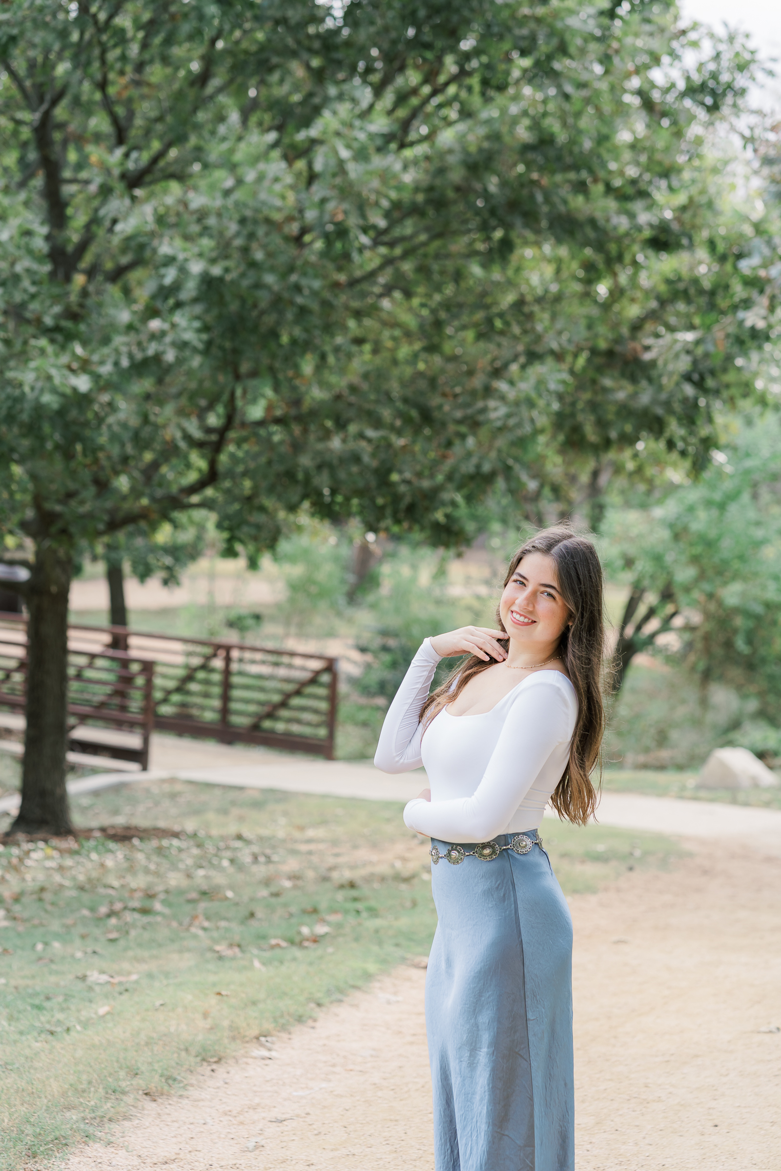 Senior Photos with senior girl at Katherine Fleischer Park | Austin Family Photographer